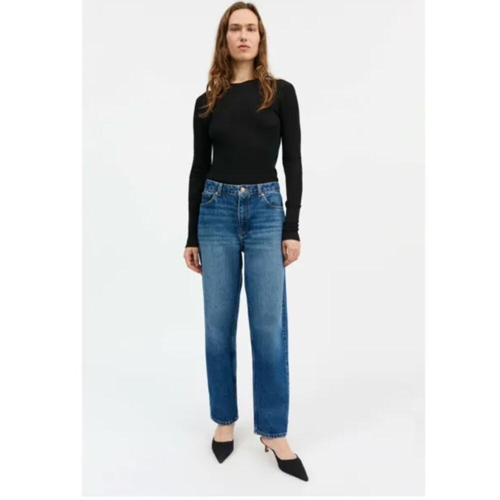 Made in Tomboy Sylvie Jeans Relaxed Straight Cigarette Leg Fit Low Rise Sz 28